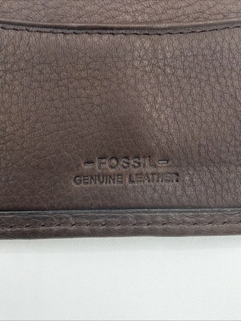 Fossil Bifold Leather Wallet, Credit Card Holder, Brown, NWT